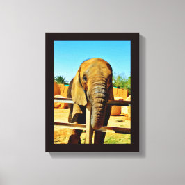 Lienzo Elefante amistoso