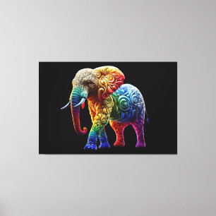 Lienzo Elefante Cute