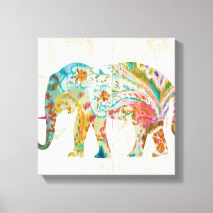 Lienzo Elefante de Boho Paisley II