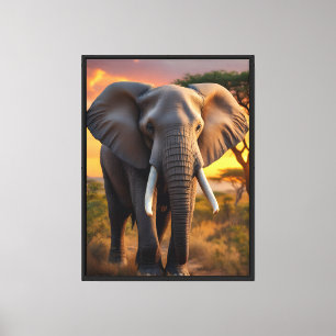 Lienzo Elefante de toro africano