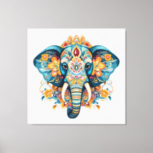 Lienzo Elefante estilo bohemio
