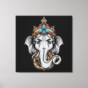 Lienzo Elefante Ganesh