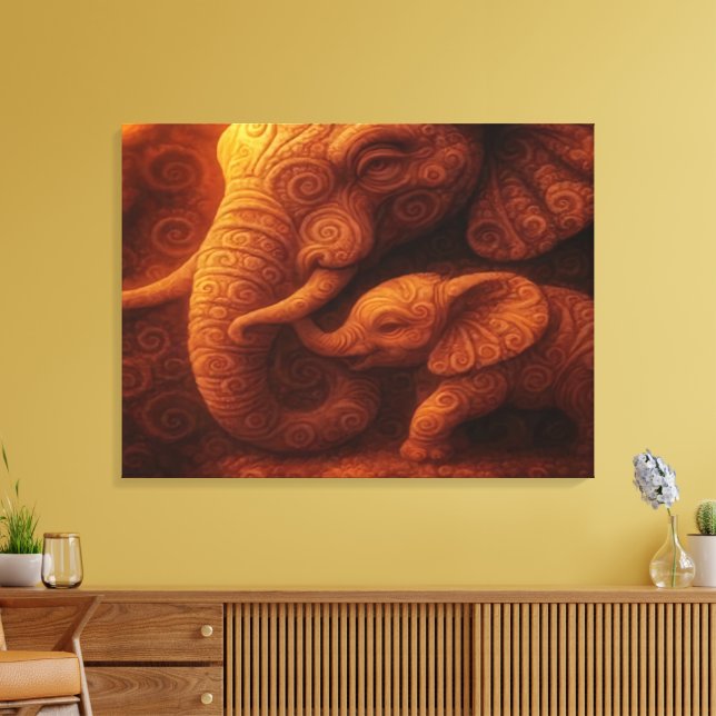 Lienzo Elefante Protector  (Insitu (Sala de estar))