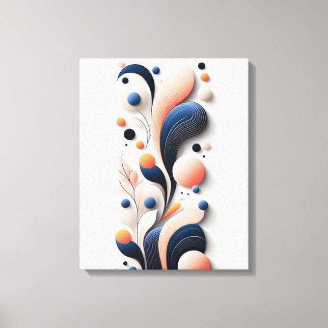 Lienzo Elegancia abstracta en movimiento (Anverso)