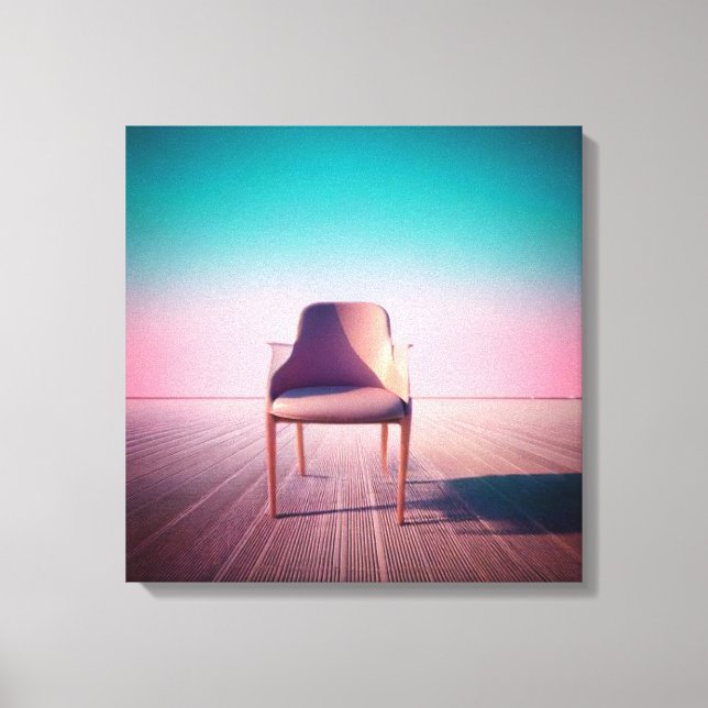 Lienzo Elegancia de ensueño: Presidente contemporáneo en  (Anverso)