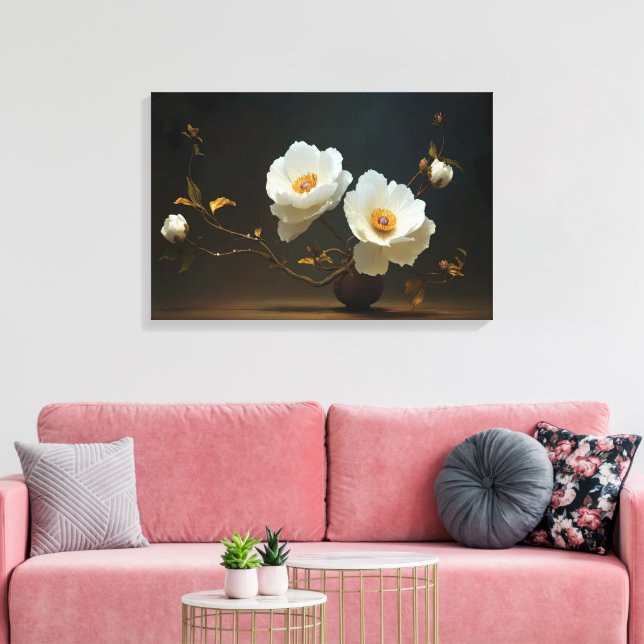 Lienzo Elegancia de Flor de Marfil (Insitu (Sala de estar))