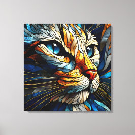 Lienzo Elegancia de guijarros - Gato generado por IA