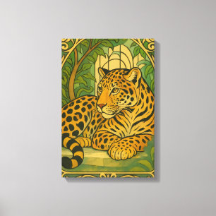 Lienzo Elegancia de jungla estilizada