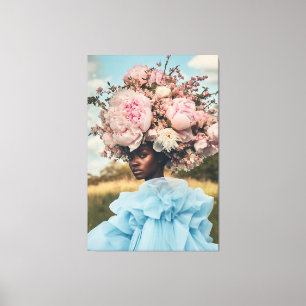 Lienzo Elegancia etérea en flor