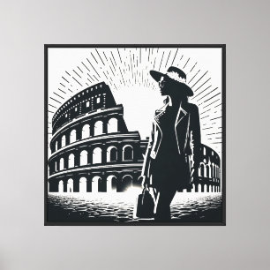 Lienzo Elegancia moderna se encuentra con la antigua Roma