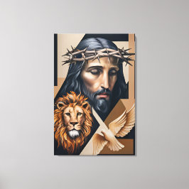 Lienzo Elegancia neo-cubista: Un tributo a Britto