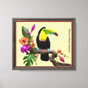 Lienzo "Elegancia tropical"