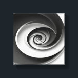 Lienzo Elegant Black and White Spiral Abstract Design,<br><div class="desc">Add a touch of sophistication to your space with this elegant black and white spiral abstract design, featuring a captivating hypnotic effect. The perfect combination of modern minimalist art and optical illusion, ideal for enhancing home decor, canvas prints, posters, and more. This design brings a sense of depth and movement,...</div>