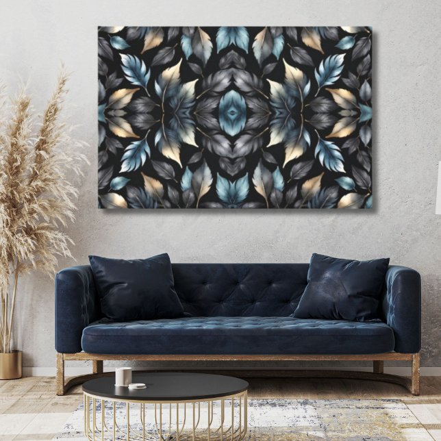 Lienzo Elegant Black & Gold Leaf Canvas Print (Subido por el creador)
