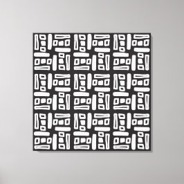 Lienzo Elegant Black &White Abstract Pattern