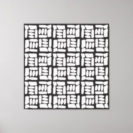 Lienzo Elegant Black &White  Abstract Pattern