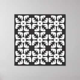 Lienzo Elegant Black &White  Abstract Pattern