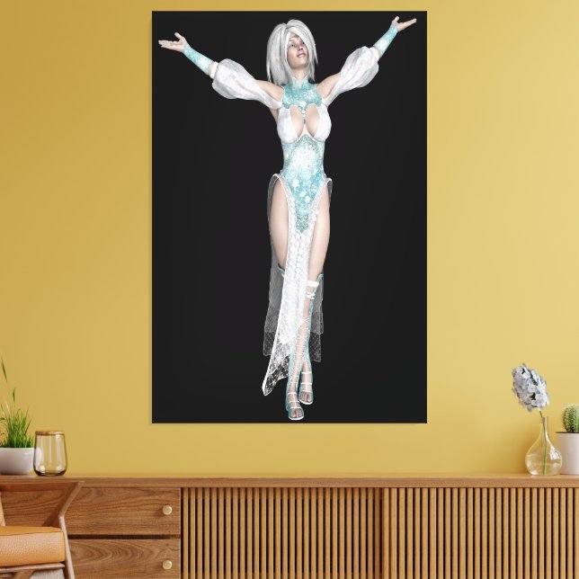 Lienzo Elegant Elf Woman Canvas Print Picture 37 (Insitu (Sala de estar))