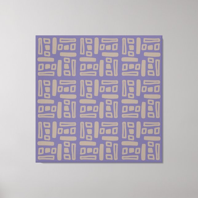 Lienzo Elegant Purple  Abstract Pattern (Anverso)