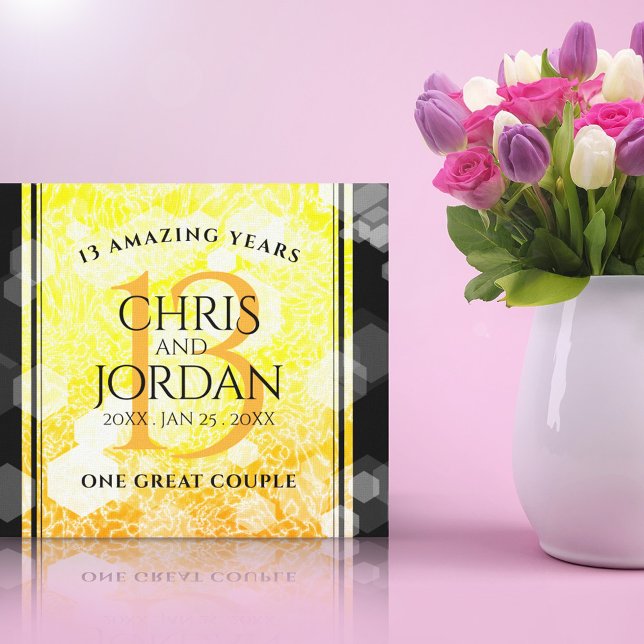 Lienzo Elegante 13° Aniversario del Boda de la Citrina (Subido por el creador)