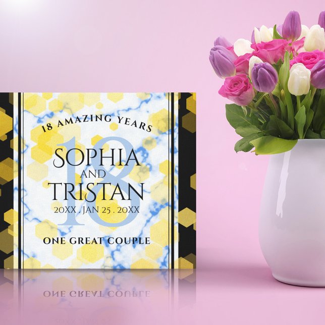 Lienzo Elegante 18º Aniversario del Boda de Porcelana (Subido por el creador)