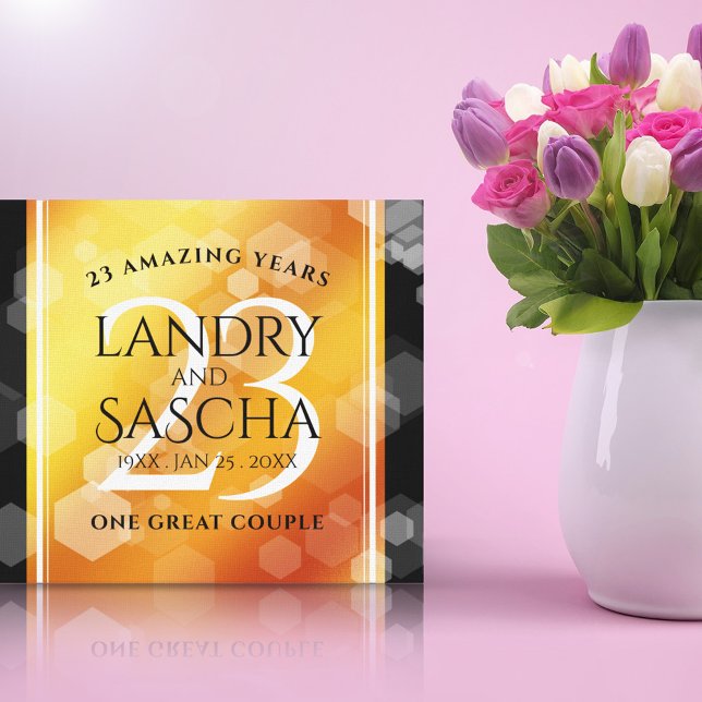 Lienzo Elegante 23° Aniversario del Boda Imperial Topaz (Subido por el creador)