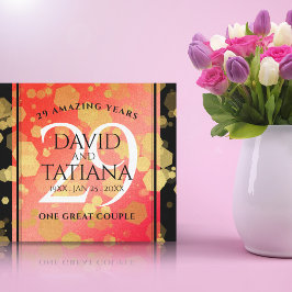 Lienzo Elegante 29° Aniversario del Boda de Garnet