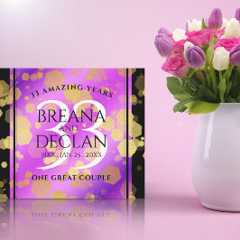 Lienzo Elegante 33° Aniversario del Boda Ametista