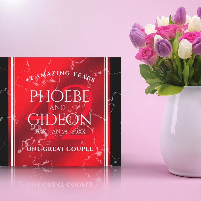 Lienzo Elegante 42° Aniversario del Boda Jasper (Subido por el creador)