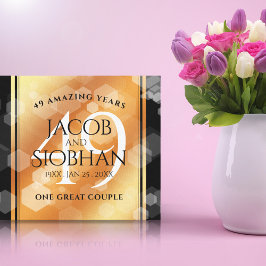 Lienzo Elegante 49° Aniversario del Boda del Cobre