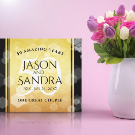 Lienzo Elegante 50° Aniversario del Boda de Oro