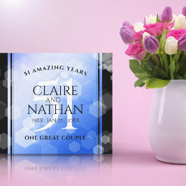 Lienzo Elegante 51° Aniversario del Boda Sapphire