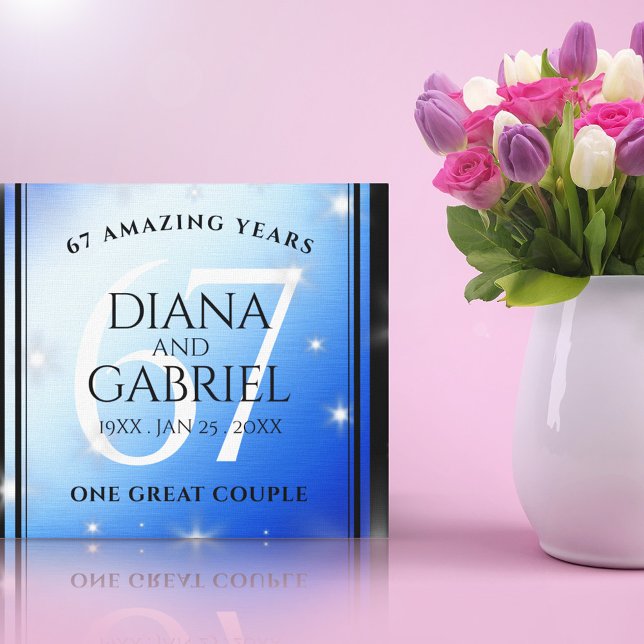 Lienzo Elegante 67º Aniversario del Boda de Star Sapphire (Subido por el creador)