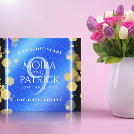 Lienzo Elegante 9° Aniversario del Boda Lapis Lazuli