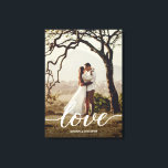 Lienzo Elegante Boda de escritura de amor recién casada<br><div class="desc">Inmortalizar el encantamiento de la recién casada felicidad con la Boda de la Escritura de Amor Elegante Fotografia Nueva Imagen - un exquisito retrato del amor compartido en ese día mágico. Este lienzo estirado no es meramente una exhibición; es el lienzo de tu historia de amor, un emblema sofisticado de...</div>