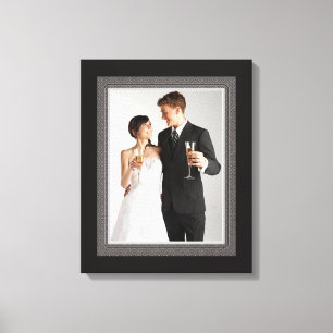 Lienzo Elegante Boda de estilo vintage fotograma