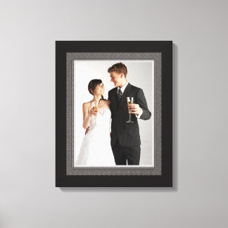 Lienzo Elegante Boda de estilo vintage fotograma