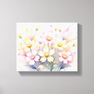 Lienzo Elegante Bouquet floral acuático