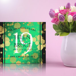 Lienzo Elegante celebración del 19° Aniversario del Boda