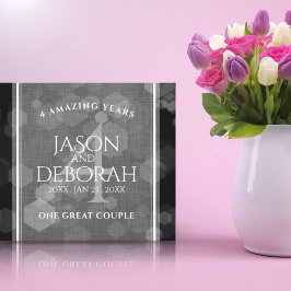 Lienzo Elegante celebración del cuarto aniversario de Bod