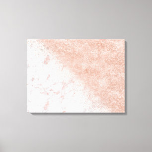 Lienzo Elegante imagen de mármol blanco de confetti dora