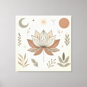 Lienzo Elegante Lotus Canvas Art