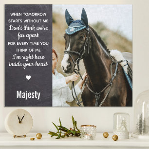 Lienzo Elegante Mascota en memoria de Personalizado