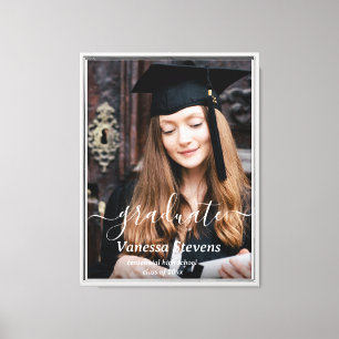Lienzo Elegante Personalizado de guión de graduación de f