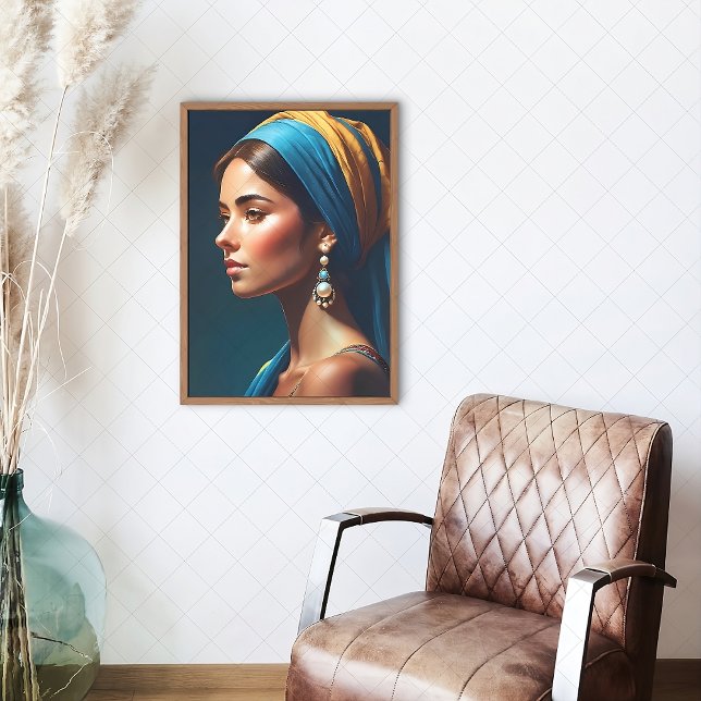 Lienzo Elegante retrato Chica estilo clásico | (Subido por el creador)