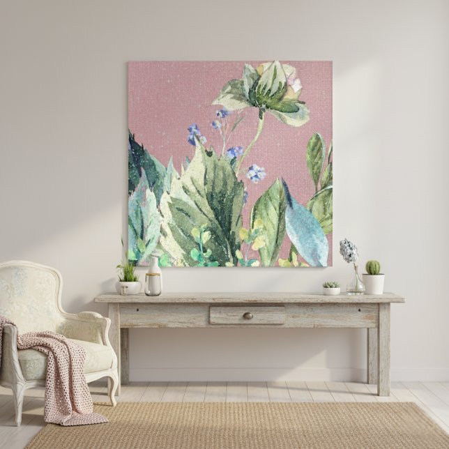 Lienzo Elegante Rosa De Acuarela En Mauve (Subido por el creador)