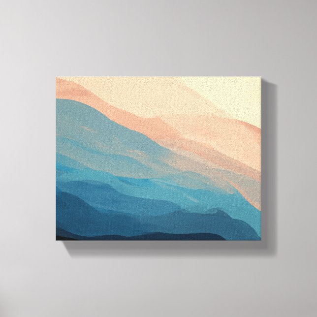 Lienzo Elegante salón de acuarela abstracta (Anverso)