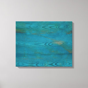Lienzo Elegante textura de grano de madera abstracta azul