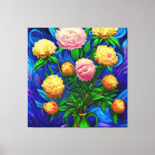 Lienzo Elegante y hermosa colección de Peony