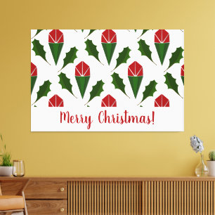 Lienzo Elegante y personalizado resumen de rosas rojas y